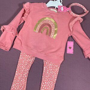 NWT - Btween 3 piece set with headband! - Girls 4 and 5